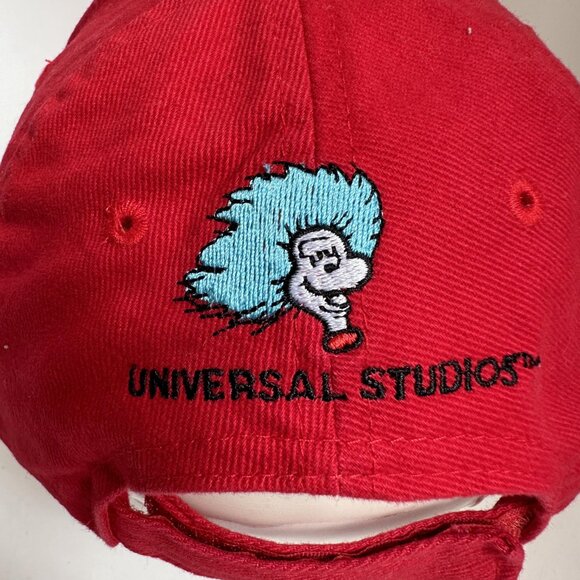 Thing 2 Baseball Hat Universal Studios Adjustable Strap Back 100% Cotton Cap Red - Picture 7 of 12